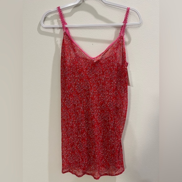 Vintage Natori - Floating Hearts - Sheer slip dress - Size Medium - Y2K - Picture 2 of 7